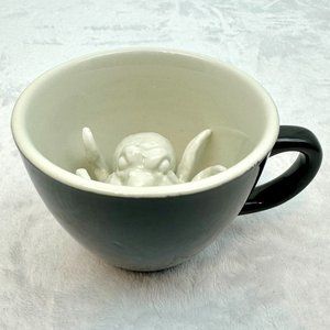 Creature Cups Coffee Mug w/Hidden Octopus 8oz Black